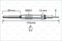 RIDEX 243G0176 - Bujía de precalentamiento