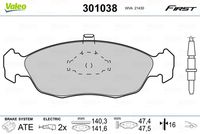 TRW GDB1104 - Juego de pastillas de freno - COTEC