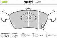 TRW GDB3163 - Juego de pastillas de freno - COTEC