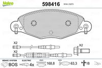 TRW GDB1450 - Juego de pastillas de freno - COTEC