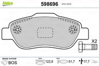 TRW GDB1589 - Juego de pastillas de freno - COTEC