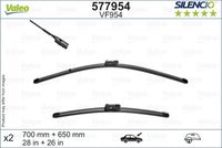 VALEO 577954 - Limpiaparabrisas - SILENCIO FLAT BLADE SET