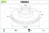 RIDEX 82B0211 - Disco de freno