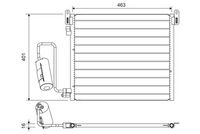 Stark SKCD0110632 - Condensador, aire acondicionado