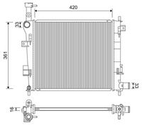 NRF 53146 - Radiador, refrigeración del motor