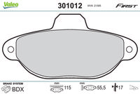 TRW GS6110 - Juego de zapatas de frenos