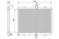 NRF 53861A - Radiador, refrigeración del motor - Economy Class