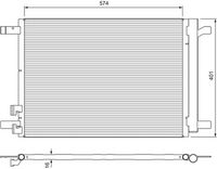 RIDEX 448C0233 - Condensador, aire acondicionado