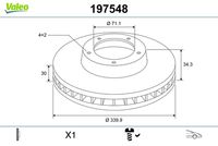 RIDEX 82B1438 - Disco de freno