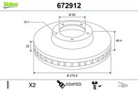 RIDEX 82B0731 - Disco de freno