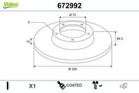 TRW DF6251 - Disco de freno