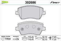 TRW GDB3396 - Juego de pastillas de freno - COTEC