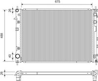 NRF 53887 - Radiador, refrigeración del motor
