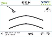VALEO 574324 - Limpiaparabrisas - SILENCIO FLAT BLADE SET