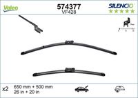 VALEO 574377 - Limpiaparabrisas - SILENCIO FLAT BLADE SET