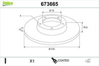COMLINE ADC4072 - Disco de freno