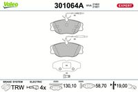 TRW GDB1258 - Juego de pastillas de freno
