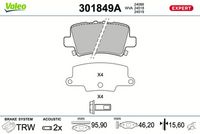 TRW GDB3408 - Juego de pastillas de freno - COTEC