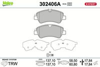 TRW GDB1968 - Juego de pastillas de freno