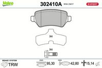 TRW GDB1515DTE - Juego de pastillas de freno - DTEC COTEC