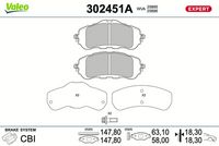 TRW GDB2055 - Juego de pastillas de freno - COTEC