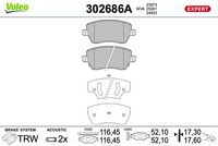 TRW GDB3396 - Juego de pastillas de freno - COTEC
