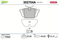 TRW GDB833 - Juego de pastillas de freno - COTEC