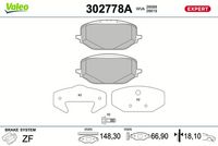 MOTAQUIP LVXL2127 - Juego de pastillas de freno