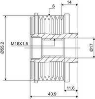 VALEO 588005 - Rueda libre alternador