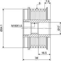VALEO 588006 - Rueda libre alternador