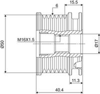 VALEO 588020 - Rueda libre alternador