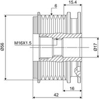VALEO 588024 - Rueda libre alternador