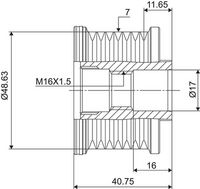VALEO 588027 - Rueda libre alternador