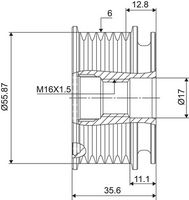 VALEO 588032 - Rueda libre alternador