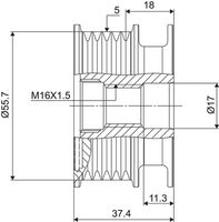 VALEO 588034 - Rueda libre alternador