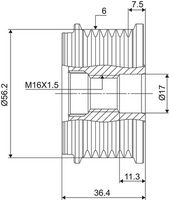 VALEO 588059 - Rueda libre alternador
