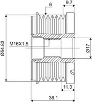 VALEO 588129 - Rueda libre alternador