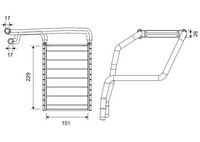 NRF 54462 - Radiador de calefacción