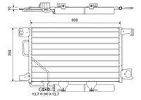 RIDEX 448C0195 - Condensador, aire acondicionado