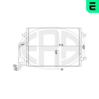 ERA 667153 - Condensador, aire acondicionado