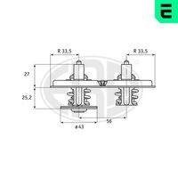 ERA 350296 - Termostato, refrigerante