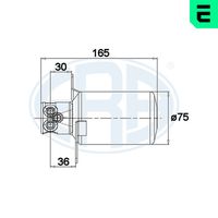 ERA 668023 - Filtro deshidratante, aire acondicionado