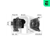 BOSCH 1986A00733 - Alternador