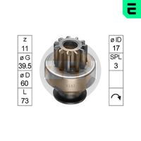 ERA ZN0507 - Engranaje de rueda libre, arrancador