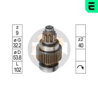 ERA ZN0946 - Engranaje de rueda libre, arrancador