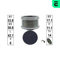 DOLZ AFC013 - Rueda libre alternador