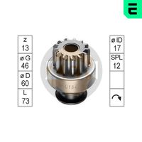 ERA ZN0134 - Engranaje de rueda libre, arrancador