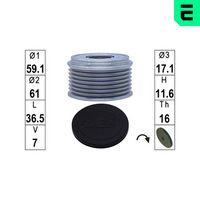 ERA ZN5638 - Rueda libre alternador