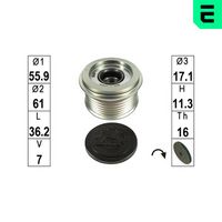 DOLZ AFC026 - Rueda libre alternador
