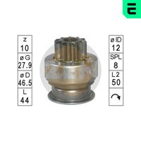 ERA ZN1761 - Engranaje de rueda libre, arrancador
